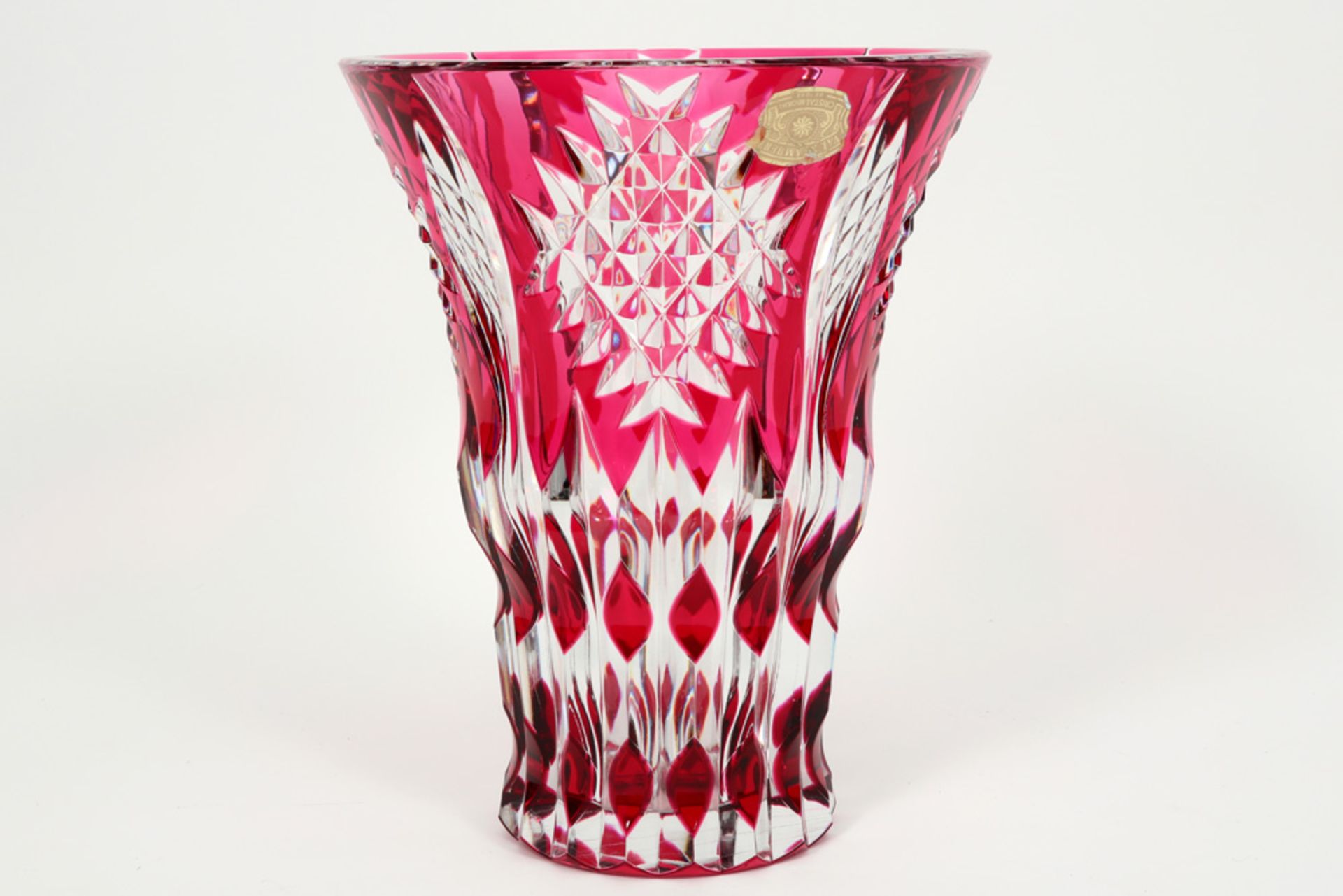 quite big Belgian vase in crystal VSL