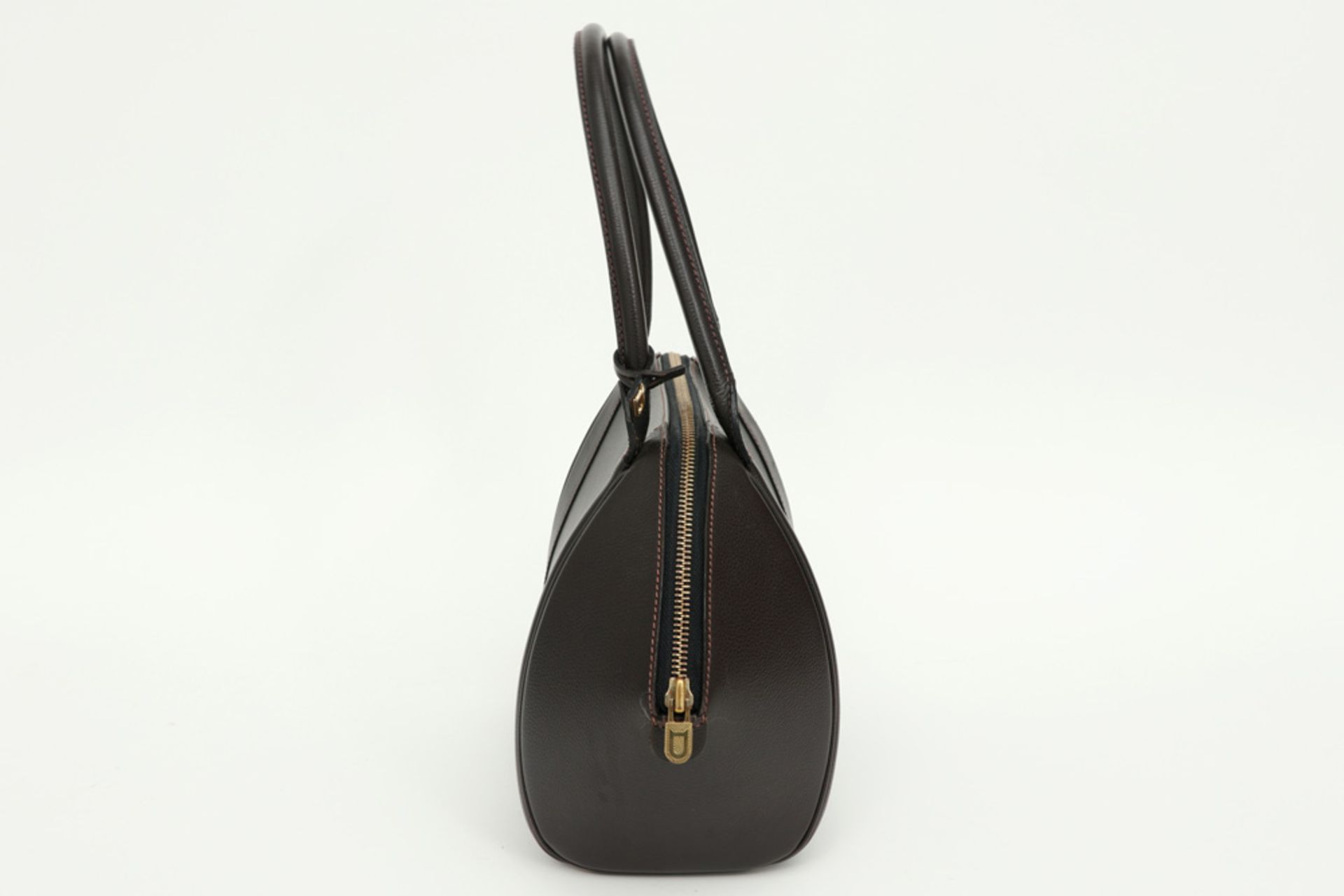 Delvaux marked handbag in brown leather - Image 2 of 4