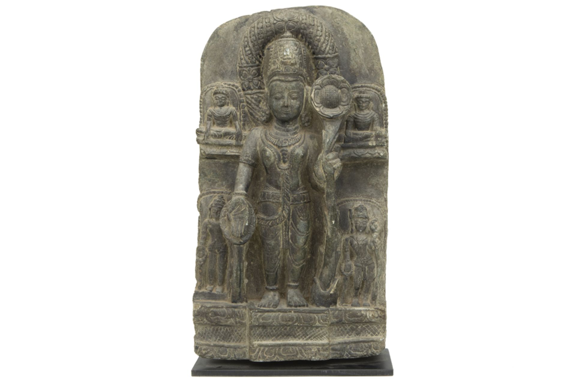 11th Cent. Indian Pala period hardstone "Padmapani" sculpture