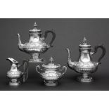 4pc coffeeset in marked silver