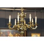 "Mazarin" style chandelier in bronze