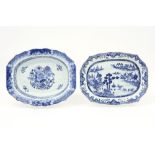 two 18th Cent. Chinese porcelain serving dishes with a blue-white decor