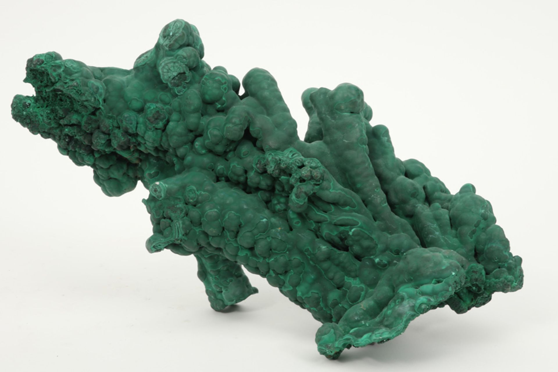 malachite stalactite with a quite special shape - Image 2 of 3