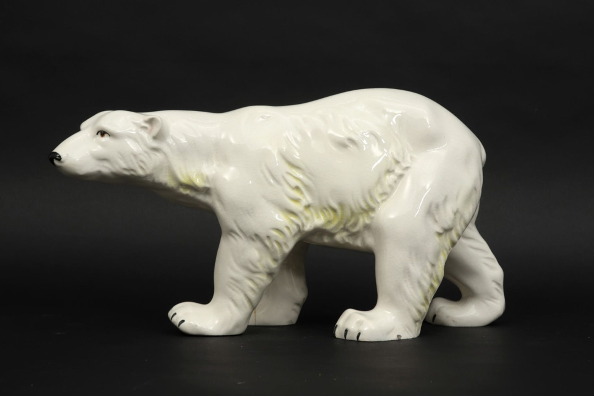 'Polar Bear' sculpture in ceramic