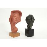 two pieces of terracotta