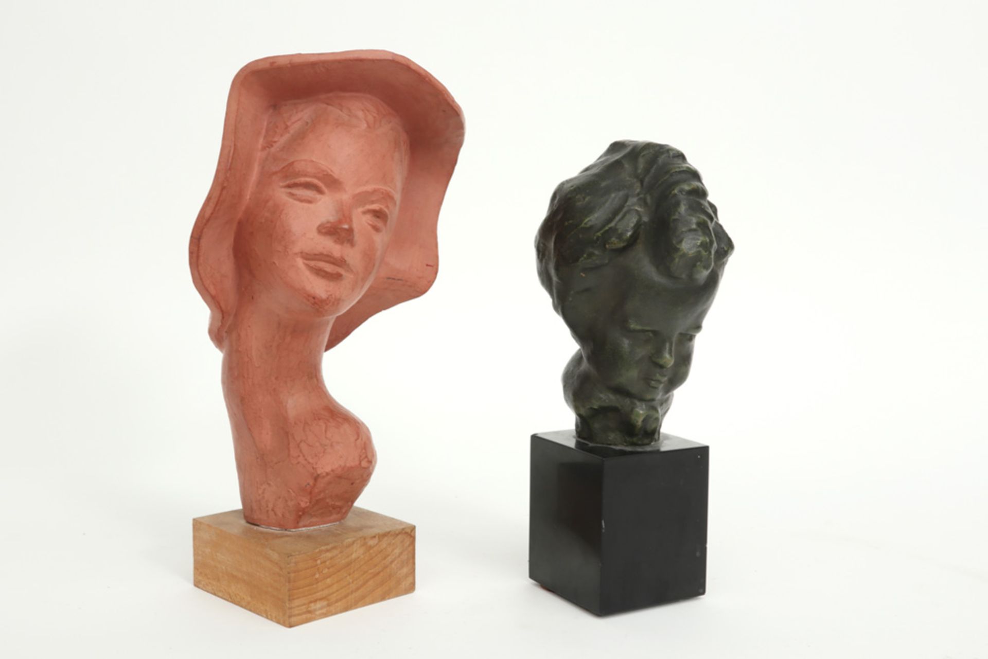 two pieces of terracotta