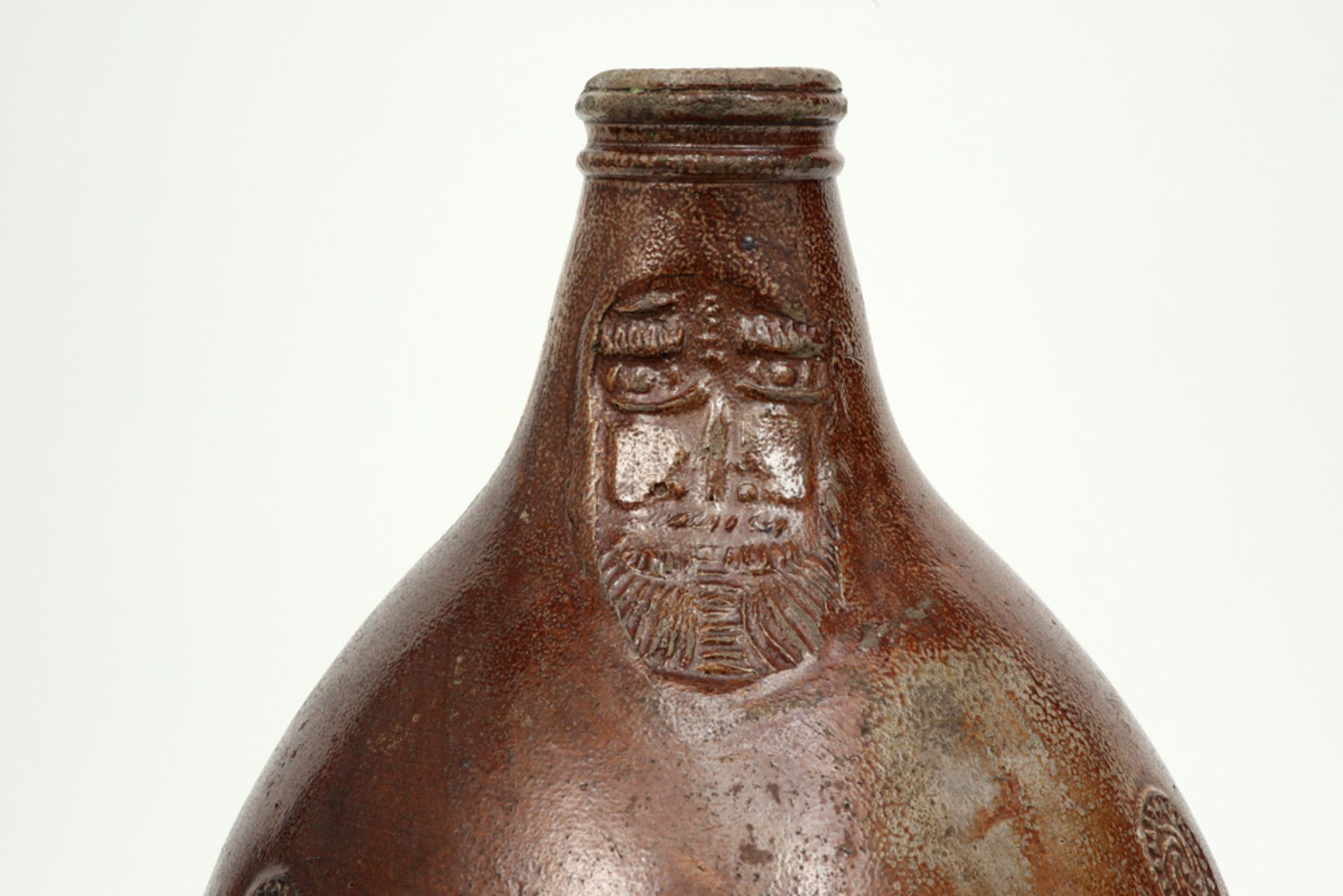 17th Cent. German pitcher, a Barthmann jar, in earthenware - Image 3 of 7