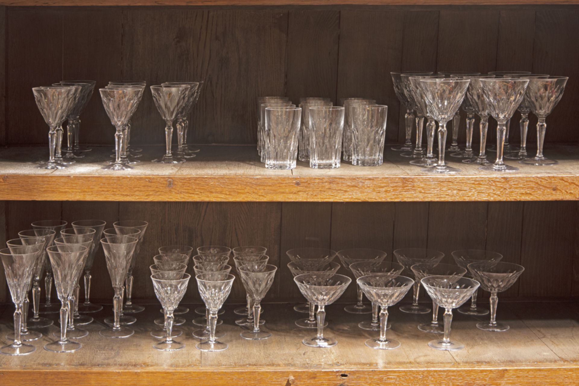 set of 74 glasses in marked clear crystal-glass - Image 4 of 4
