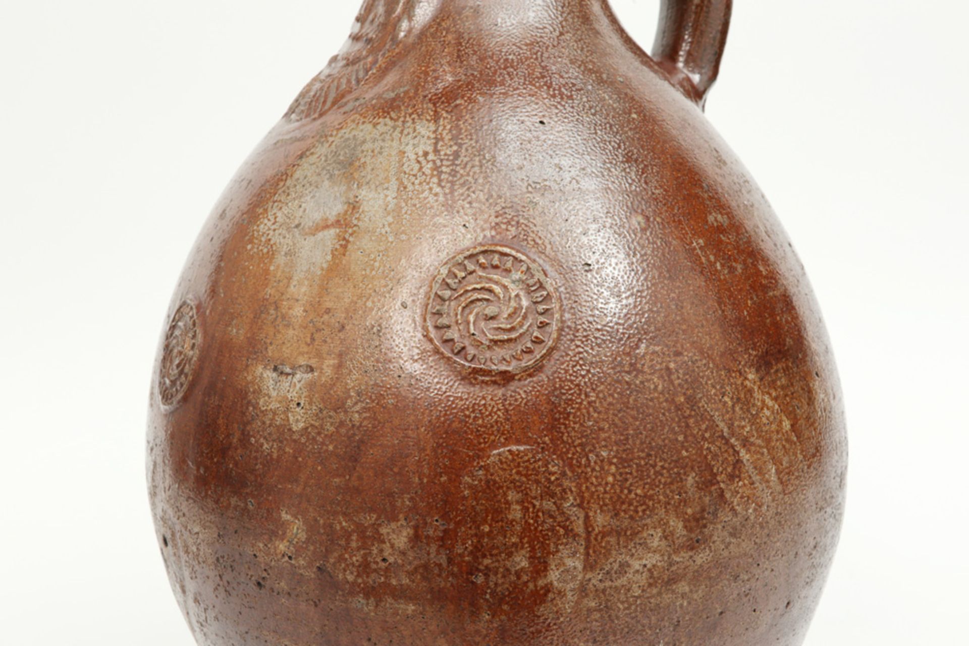 17th Cent. German pitcher, a Barthmann jar, in earthenware - Image 5 of 7