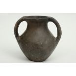 Chinese Warring States period tomb find : a pitcher in grey earthenware with certificate