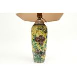 Chinese vase in porcelain with a Famille Verte decor - made into a lamp