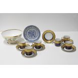 variuos lot with porcelain, amongst which an 18th Cent. Chinese plate
