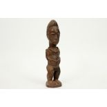 authentic Ivory Coast Baule ancestral sculpture in wood with fine carvings