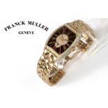 completely original "Franck Muller Ladies Wristwatch Cintrée Curvex N° 31" wristwatch in pink gold (