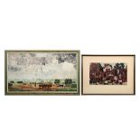 two 20th Cent. Belgian oil on canvas - signed Charles Van de Vloet and dated