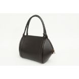 Delvaux marked handbag in brown leather