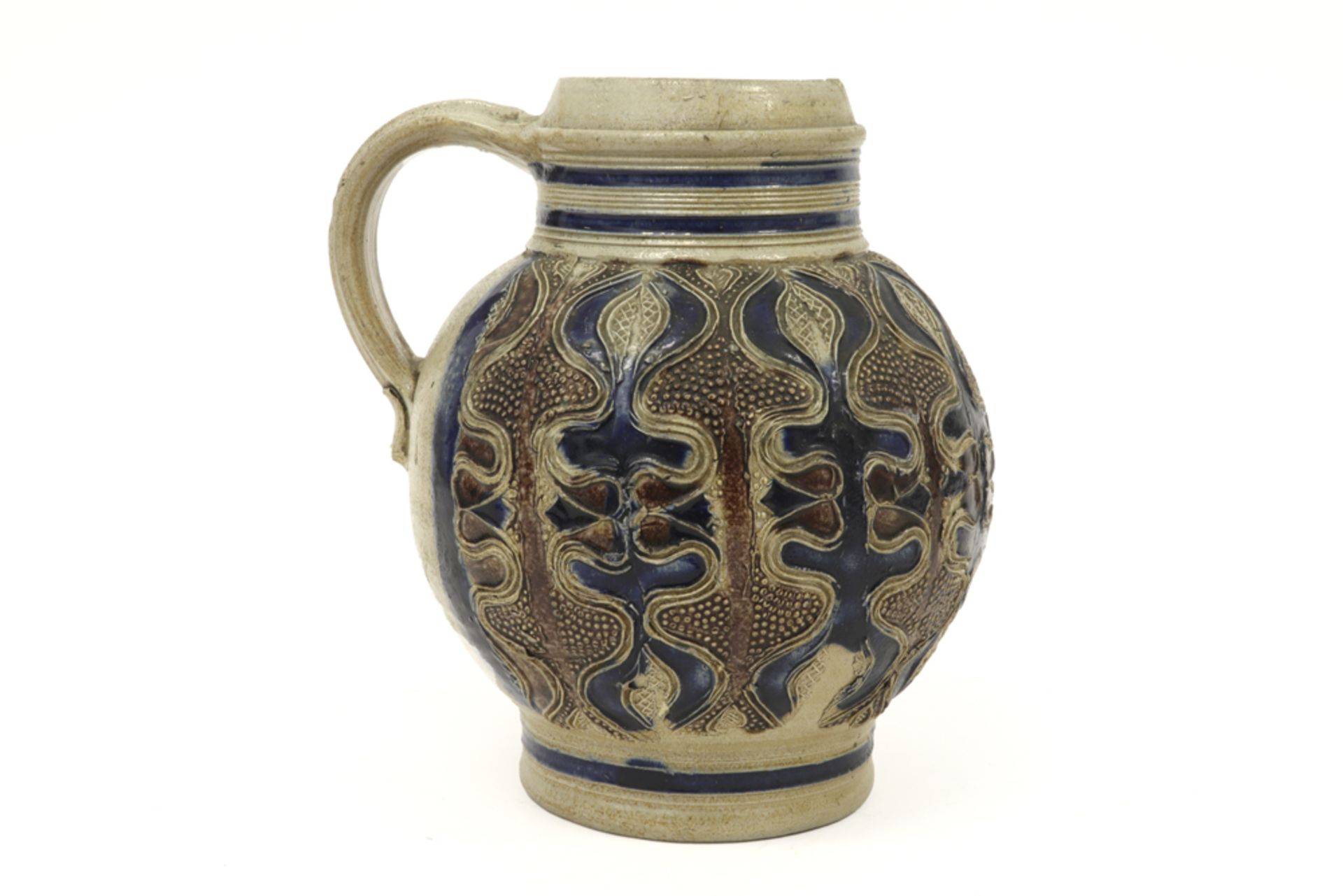 17th Cent. Westerwald pitcher in earthenware