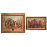 two 20th Cent. Belgian oil on canvas - signed Charles Van de Vloet and dated