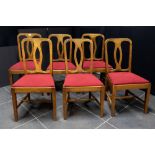 set of six 19th Cent. cherrywood chairs