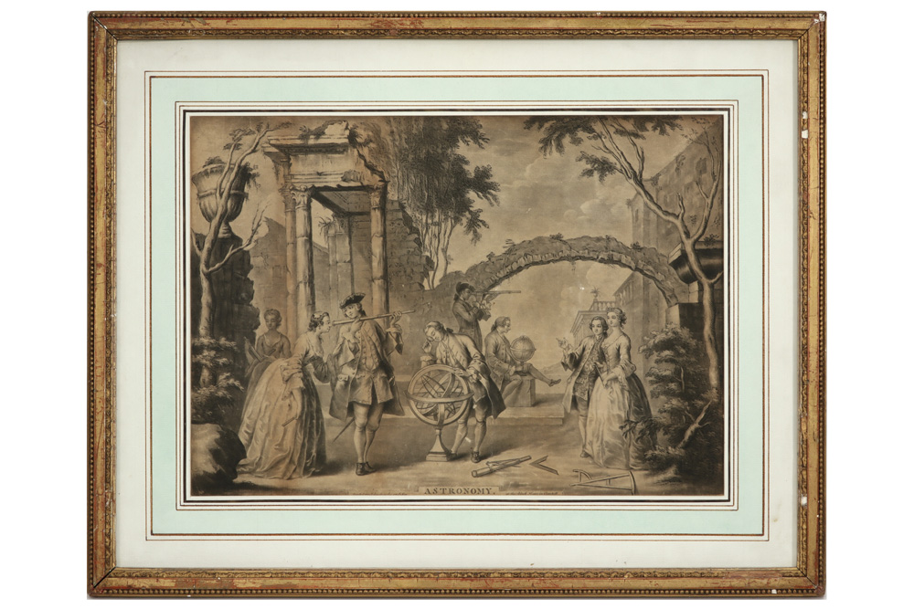 three antique prints with allegoric themes - Image 2 of 4