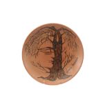 Jean Marais signed plate in ceramic ||MARAIS JEAN (1913 - 1998) schaal in keramiek - diameter : 26