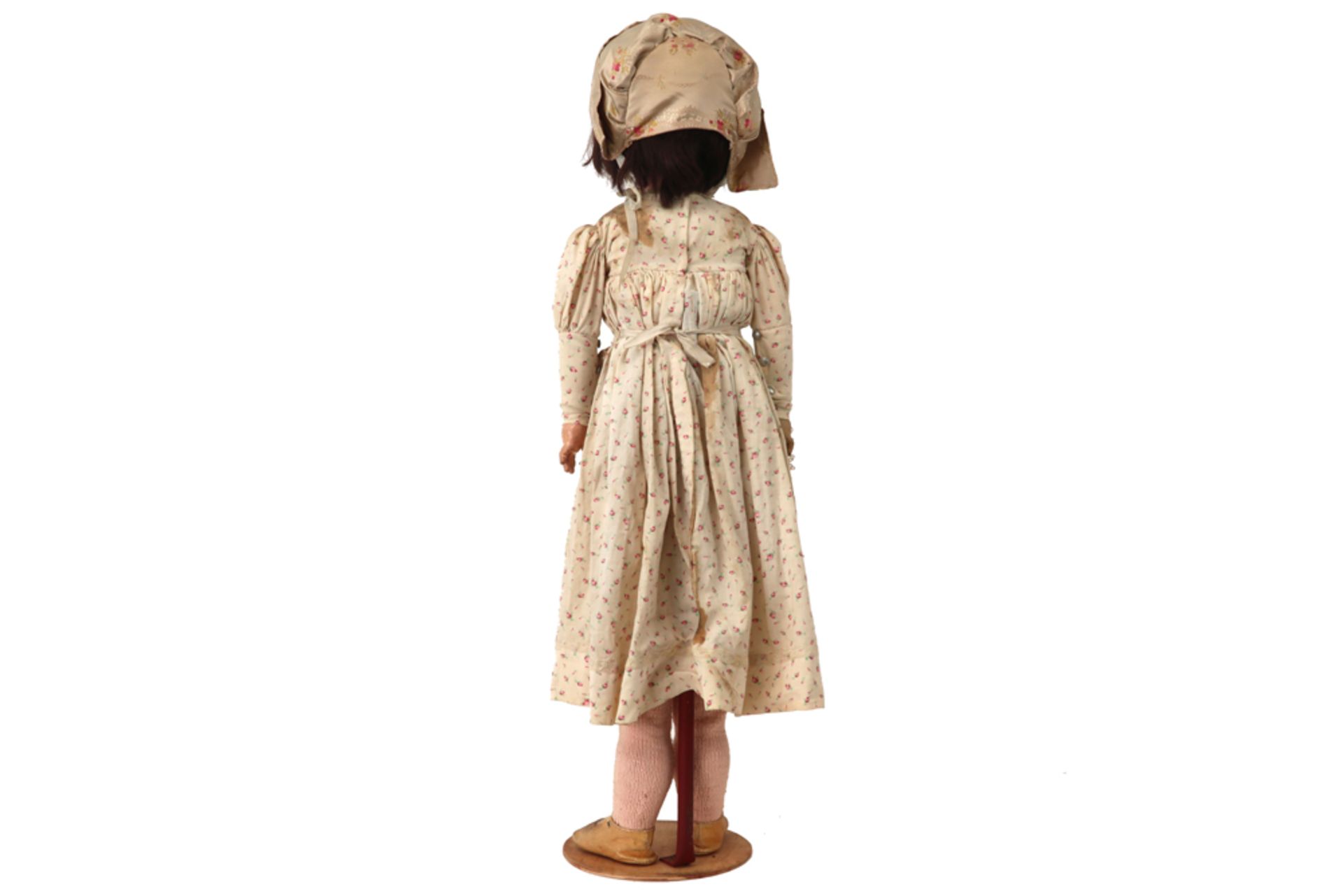 large Armand Marseille marked doll with porcelain head and original clothes and wig from around - Image 3 of 5