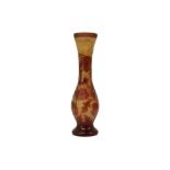 vase in pâte de verre with an Art Nouveau decor - signed "Tip Gallé" ||Vaas in glaspasta met een Art