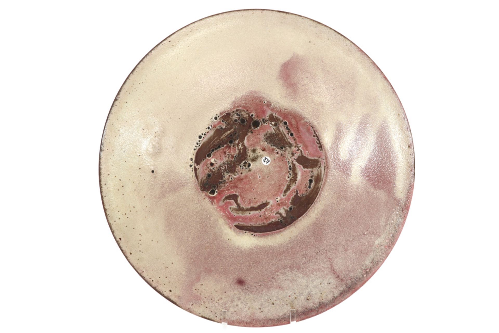 Herman Zaalberg signed glazed ceramic dish ||ZAALBERG HERMAN (° 1935) schaal geglazuurde - Image 2 of 4