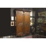 antique French armoire from Normandy in oak ||Antieke Normandische bruidskast in eik met twee deuren