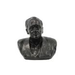 Domien Ingels monogrammed sculpture in plaster of a man's bust ||INGELS DOMIEN (1881 - 1946)