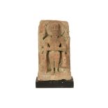 presumably 16th/17th Cent. Far East stone "Four armed Deity" sculpture ||VERRE OOSTEN - allicht