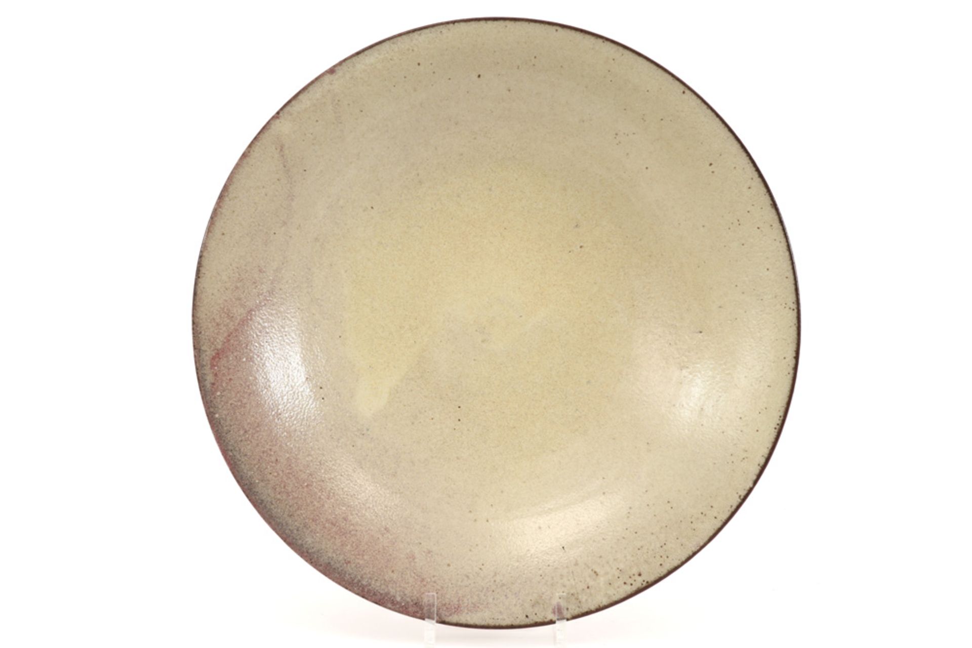 Herman Zaalberg signed glazed ceramic dish ||ZAALBERG HERMAN (° 1935) schaal geglazuurde