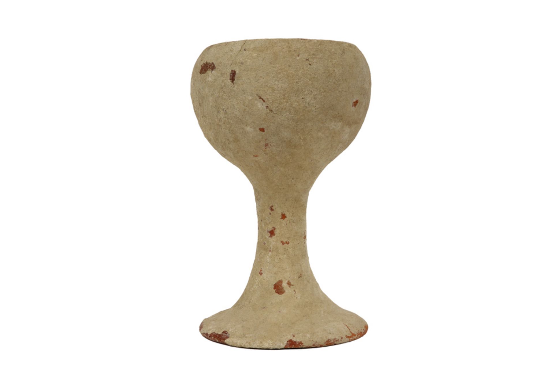 2nd Millenium Ancient Iran tomb find : a rare chalice in earthenware with typical irisation ||OUD-