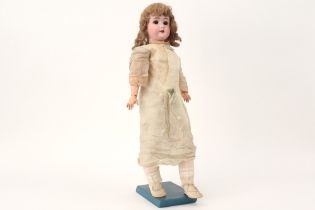 large George Borgfeldt marked "My Gerlie III" doll with porcelain head and original clothes - to