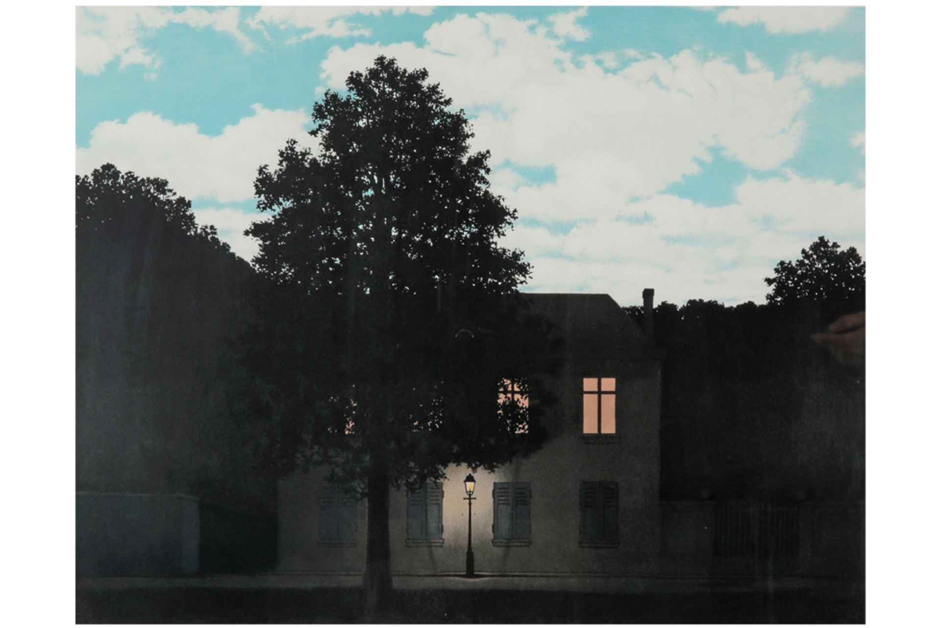 René Magritte lithograph printed in colors - with atelier stamp from the Succession Magritte -