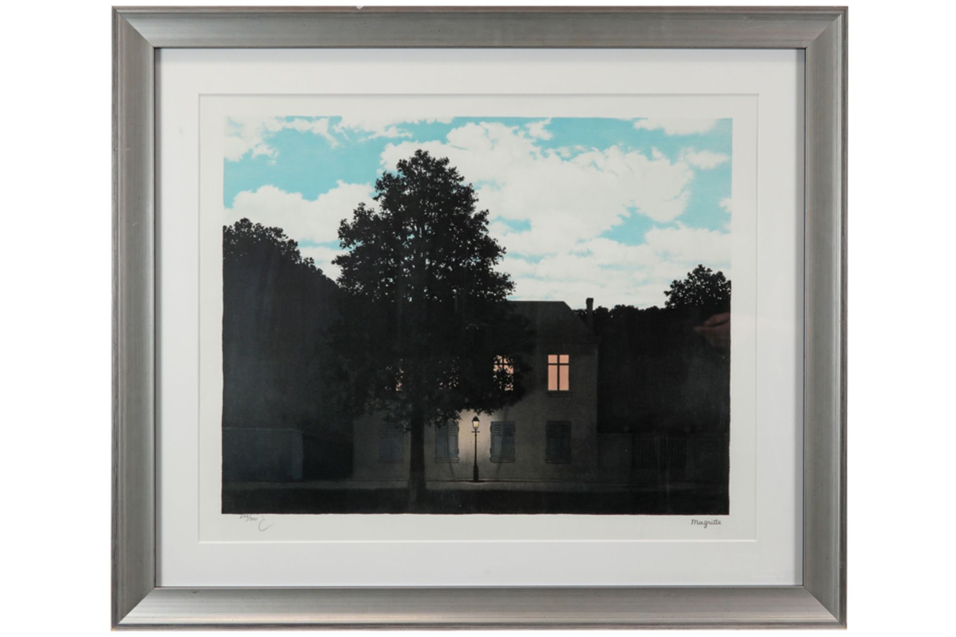 René Magritte lithograph printed in colors - with atelier stamp from the Succession Magritte - - Image 3 of 3