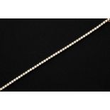 bracelet in pink gold (18 carat) with at least 3,20 carat of high quality brilliant cut diamonds ||