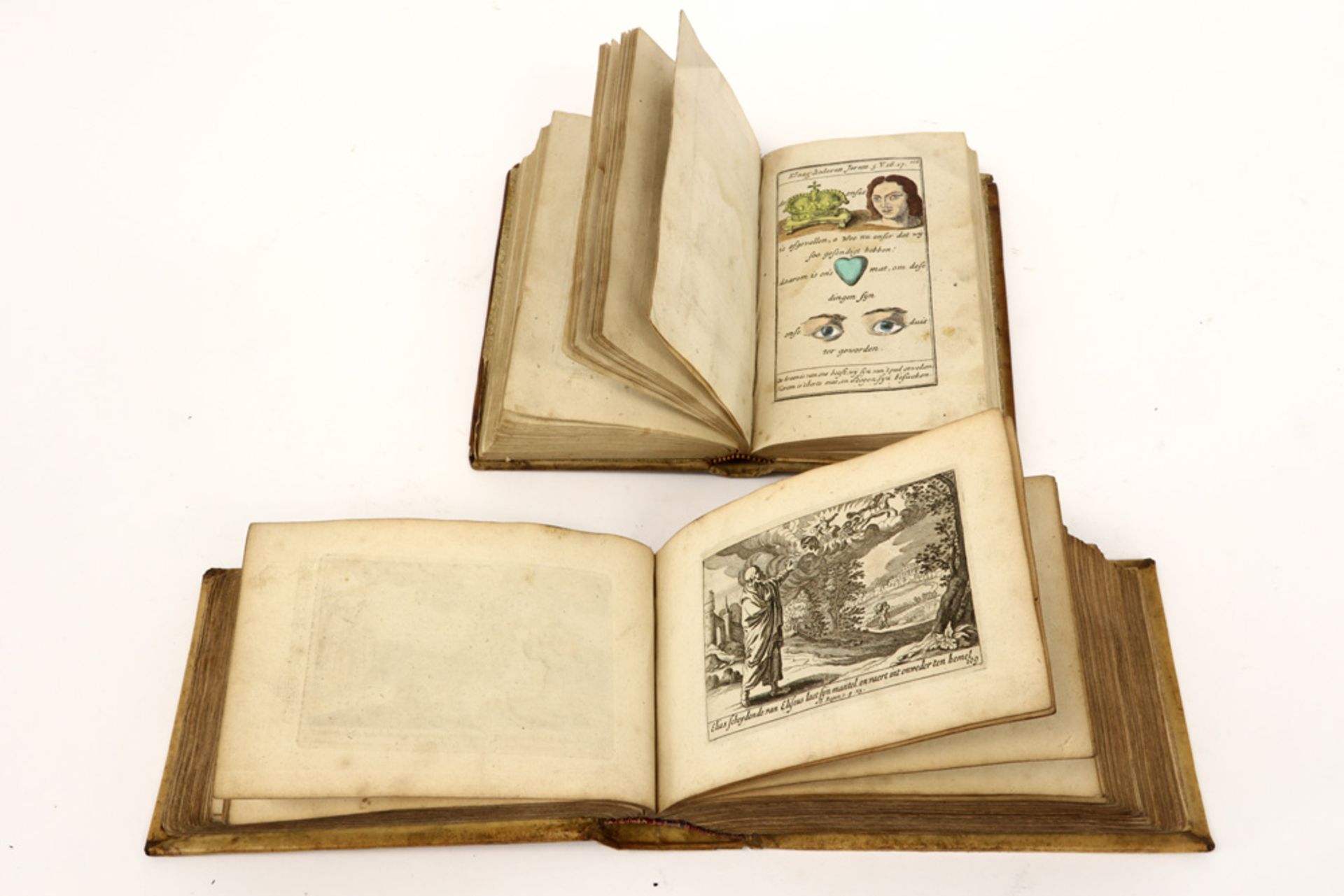 lot of two antique picture Bibles: - one published by Nicolaes Visscher with 144 (?) numbered - Image 6 of 6