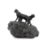 William Sweetlove signed "Panthers" resin sculpture - dated 2005 ||SWEETLOVE WILLIAM (° 1949)