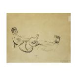 Rik Wouters drawing in Chinese ink - signed by Mme. Rik Wouters ||WOUTERS RIK (1882 - 1916) tekening