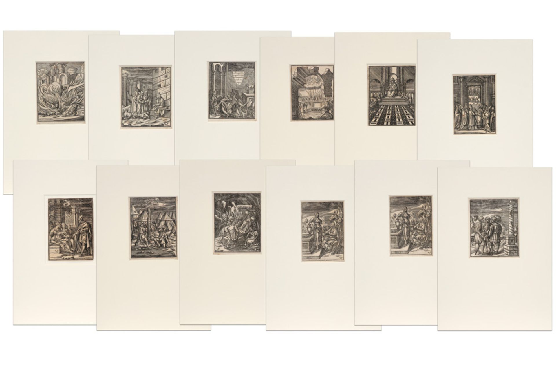12 woodcuts by Christophe Van Sichem ||VAN SICHEM CHRISTOPHE (1580 - 1658) Reeks van 12 houtsnedes