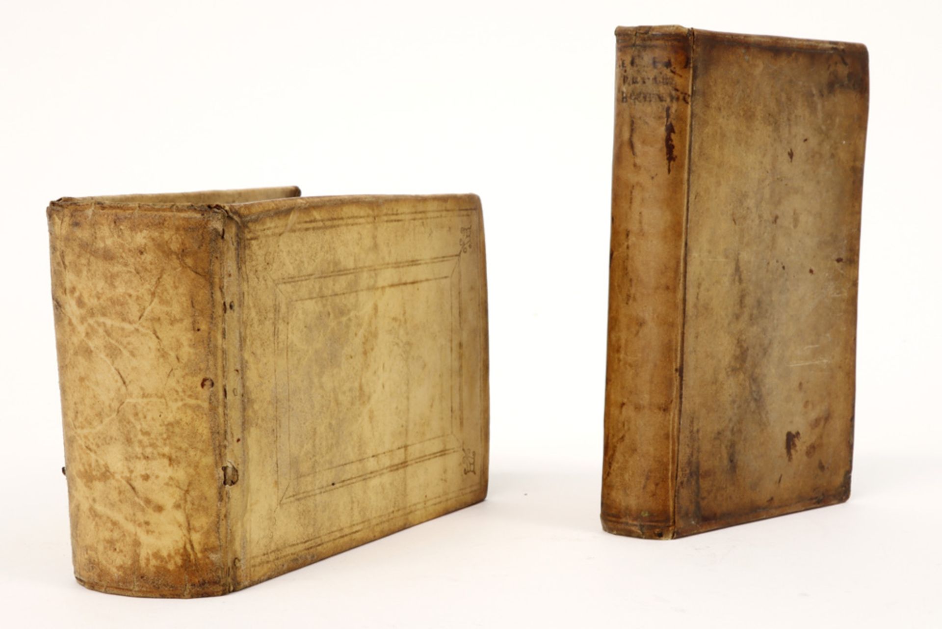 lot of two antique picture Bibles: - one published by Nicolaes Visscher with 144 (?) numbered - Image 2 of 6