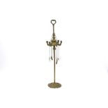 quite big brass oillamp ||Vrij grote koperen olielamp - hoogte : 132 cm