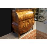 late 18th Cent. Dutch neoclassical mahogany bureau ||Laat achttiende eeuwse neoclassicistische