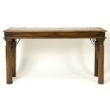 eastern console in wood and iron ||Oosterse console in hout en ijzer