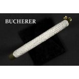 Carl Bucherer signed bracelet in yellow and white gold (18 carat) with ca 2 carat of very high