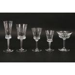 48pc set of glasses ||48-delig glasservies in kleurloos geslepen kristalglas