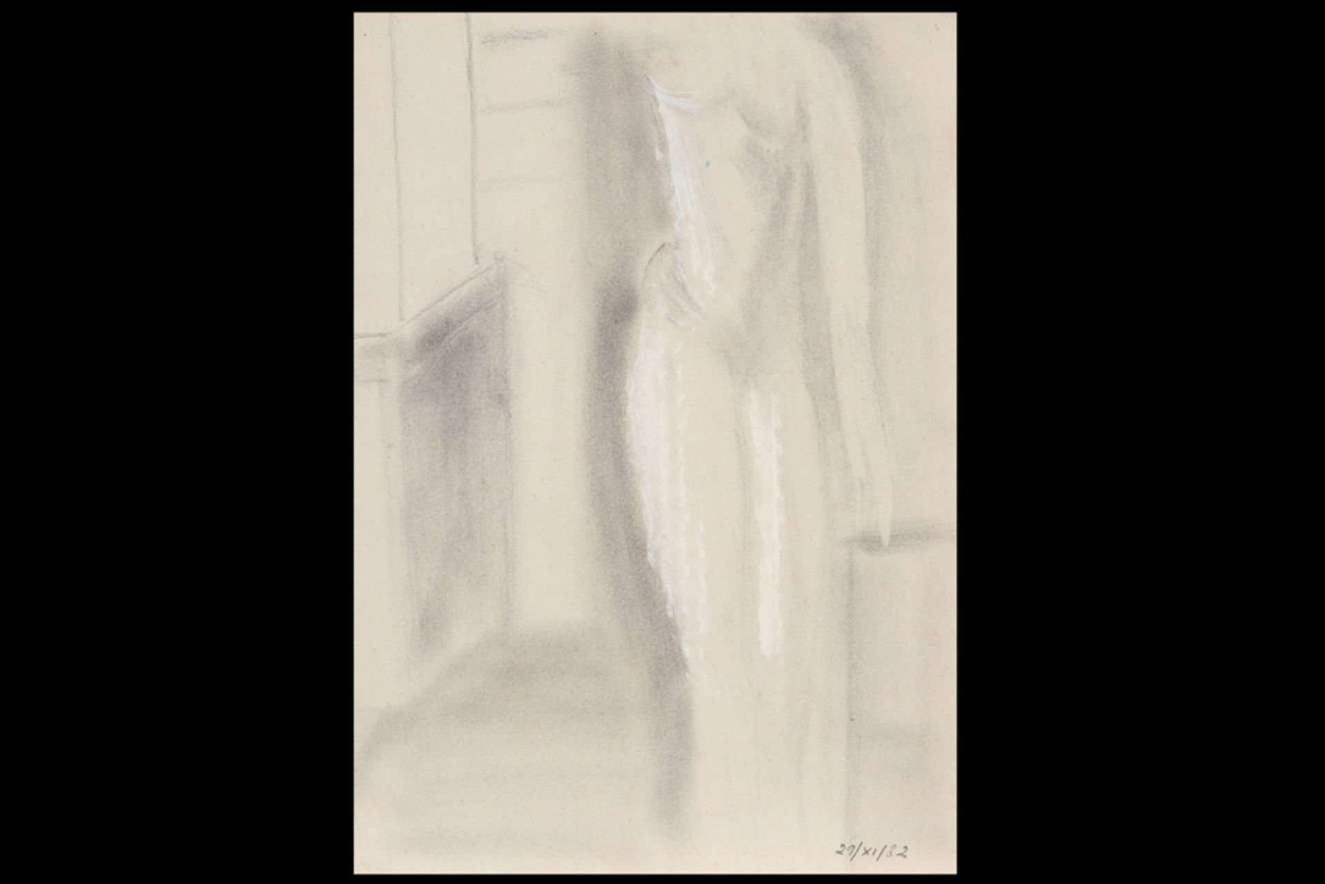 nine sketches in pencil and pastel - some signed Maurice van Saene on the back ||VAN SAENE - Image 8 of 10