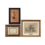 three drawings attributed to Ferdinand De Braekeleer ||DE BRAEKELEER FERDINAND (1792 - 1883) drie