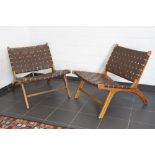 Olivier De Schrijver signed pair of "Los Angeles" design armchairs in , made by Ode's Design, with